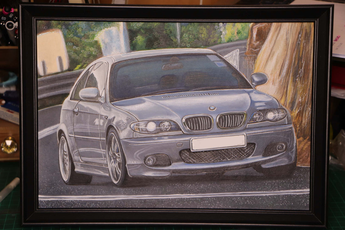 FreeWay Collection 客製手繪車畫 (1車連背景) – Spacehue 車款客製品